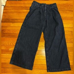 American Eagle wide leg denim trousers
